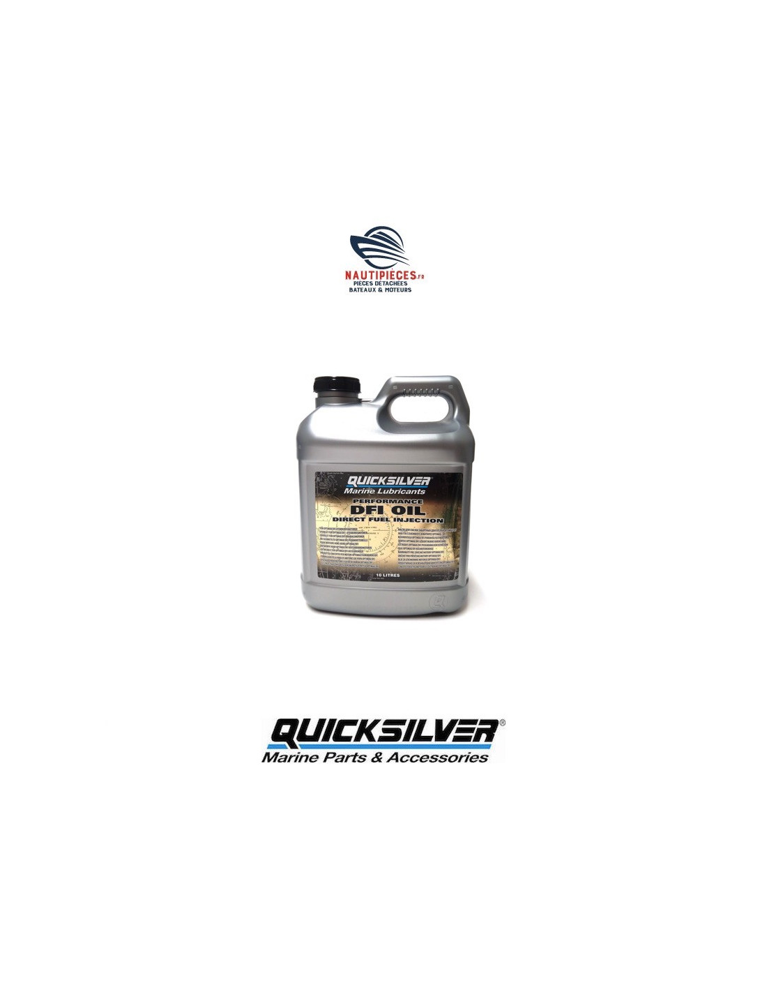 8M0230926 bidon huile 10L DFI OIL QUICKSILVER hors-bord MERCURY OPTIMAX ...