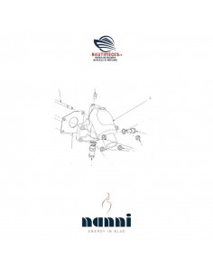 665700073 coude échappement ORIGINE moteurs NANNI DIESEL N3.30 N4.38