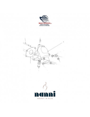 665700073 coude échappement ORIGINE moteurs NANNI DIESEL N3.30 N4.38