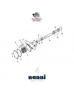 970303692 roulement pompe eau de mer moteur NANNI DIESEL