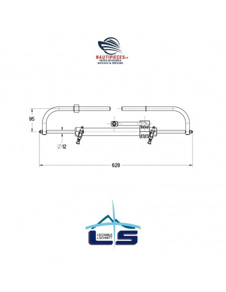 2200830 vérin VHM226 direction hydraulique LS226 Lecomble & Schmitt