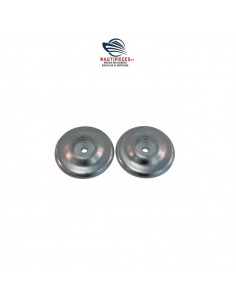 Paire anode rosace gouvernail avec visserie ZINC D110MM