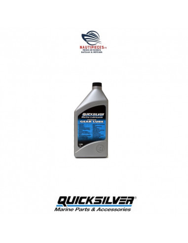 92-8M0207011 bidon 1 litre huile embase 80W90 PREMIUM GEAR LUBE QUICKSILVER 92-858058QB1