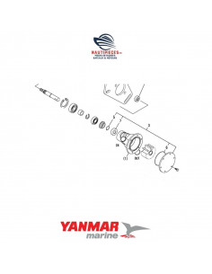 128990-42550 kit réparation étanchéité pompe eau mer moteur diesel YANMAR MARINE 2YM15 3YM20 3YM30 2GM20 3GM30 3YM30AE