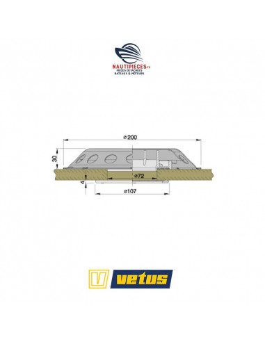 Aérateur de pont inox UFOTR