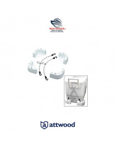 14137-7 kit fixation glacière ATTWOOD MARINE IGLOO COLEMAN 2