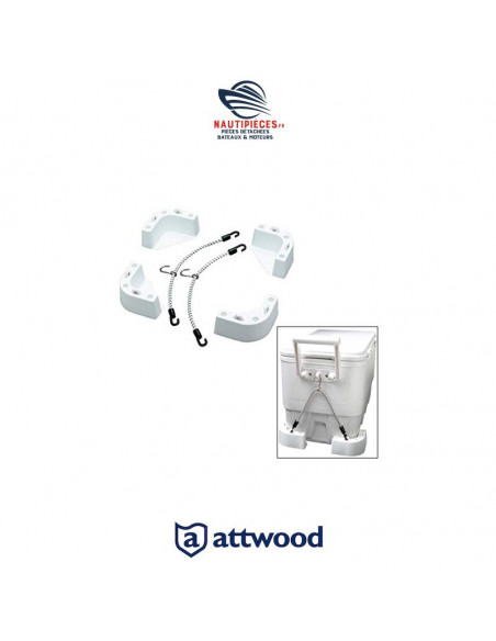 14137-7 kit fixation glacière ATTWOOD MARINE IGLOO COLEMAN