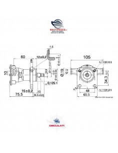16.044.00 pompe eau mer OSCULATI NAUCO FPR0012 JABSCO 29350-1101 29350-1001 VOLVO PENTA 3580064 MD2010A MD2010B MD2020A MD2020B 2