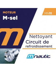 MN11 bidon 1 litre nettoyant circuit refroidissement mit sel moteur bateau M NAUTIC stopsel rcw hivernage pro anti sel désallant