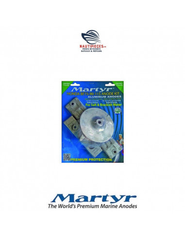 CMHBF75115KITA kit anodes aluminium MARTYR moteur hors-bord HONDA MARINE BF75 BF90 BF115