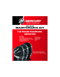 8M0097859 kit entretien 300 heures moteur hors-bord MERCURY MARINER VERADO L6 6 cylindres génération 1 2