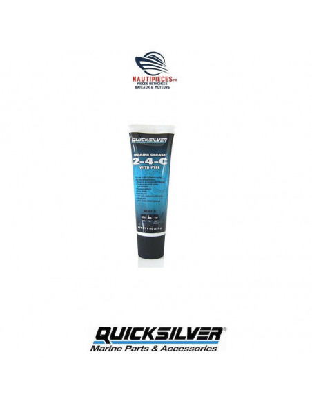 92-8M0208465 tube graisse marine téflon PTFE 2-4-C 227 grammes QUICKSILVER MERCURY MARINER 92-802859Q1 92-8M0208466
