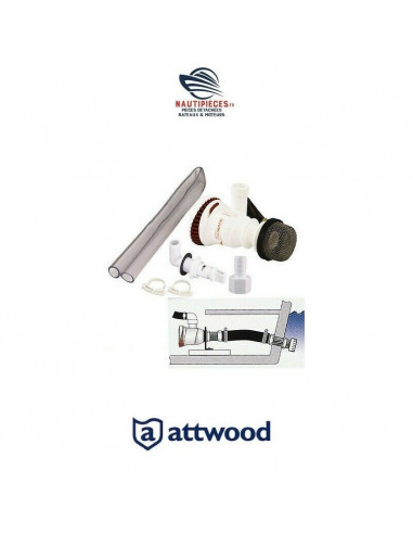 4253-7 kit pompe de vivier aérateur 12V ATTWOOD MARINE TSUNAMI T500