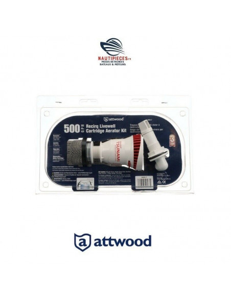 4253-7 kit pompe de vivier aérateur 12V ATTWOOD MARINE TSUNAMI T500