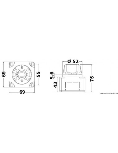 14.923.12 interrupteur coupleur de batteries mini 12V 24V 300A OSCULATI 14.923.02