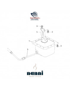 970313196 tuyau flexible vidange huile ORIGINE moteur NANNI DIESEL N2.14