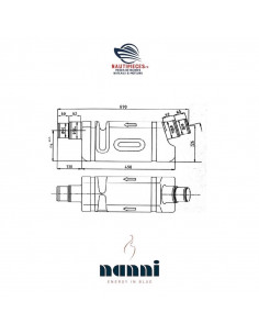 QWL00020NI pot échappement waterlock 20L tuyau 90/102 mm NANNI DIESEL 2
