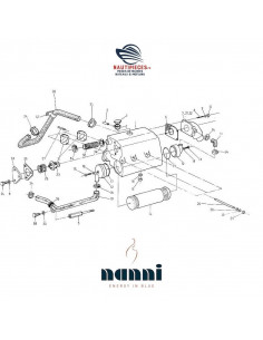 970307810 durite pompe eau mer échangeur température eau moteur NANNI DIESEL 144307 2.40HE 2.45HE 2.45ECO 2.50HE 3.75HE