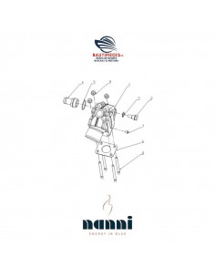 665700070 coude d'échappement ORIGINE moteurs NANNI DIESEL N4.40 N4.50 4.220HE 665700070E 665700070DPR