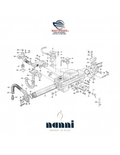 970300243 durite ORIGINE circuit eau refroidissement échangeur boitier thermostat moteur NANNI DIESEL 2.60HE 3.90HE 4.110HE