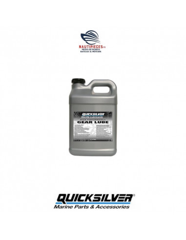 92-858065QB1 bidon huile embase hors-bord z drive alpha one bravo HIGH PERFORMANCE SAE90 10 litres QUICKSILVER MERCURY