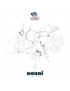 48101038 filtre à air ORIGINE moteur NANNI DIESEL N4.85 N4.100 48100936