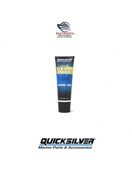 92-8M0121963 tube 237ml huile embase moteurs hors-bord 80W90 PREMIUM GEAR LUBE QUICKSILVER MERCURY 92-802844Q02 92-8M0207034