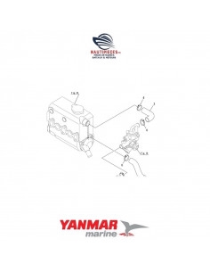 128990-49060 durite eau refroidissement ORIGINE moteur diesel YANMAR MARINE 2YM15 3YM20 3YM30