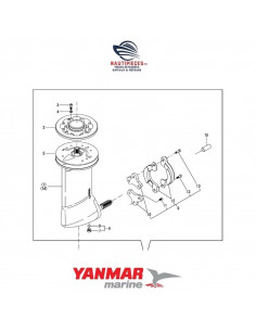 196460-02580 joint couvercle carter intermédiaire ORIGINE embase sail drive SD60-4 SD60-5 moteur diesel YANMAR MARINE
