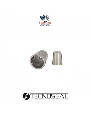 00403E Anode conique embout arbre hélice zinc radice 6 pans HEXAGONAL TECNOSEAL D40MM