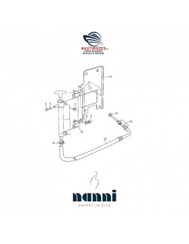 970307155 tuyau flexible pompe vidange huile manuelle ORIGINE carter moteur NANNI DIESEL 2.60HE