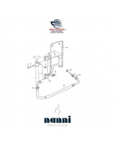 970302490 tuyau flexible pompe vidange huile manuelle ORIGINE carter moteur NANNI DIESEL 2.60HE
