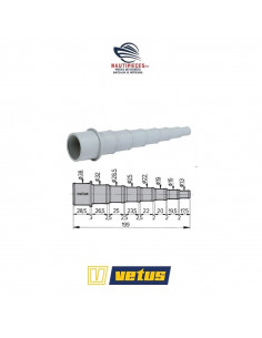 HA1338 réducteur plastique tuyau 13 à 38 mm VETUS flute synthétique 2