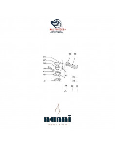 970301734 embase remplissage eau refroidissement ORIGINE moteur NANNI DIESEL