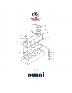 970310807 joint cache culbuteur couvre culasse moteur NANNI DIESEL 4.330TDI 4.340TDI