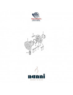 970164024 support pompe à eau de mer moteur NANNI DIESEL 2.60HE 3.90HE
