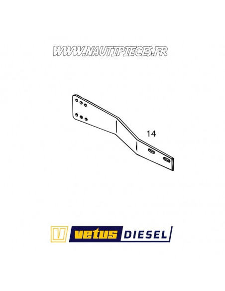 Support câble inverseur TECHNODRIVE VETUS TMC40 TMC40M STM6238