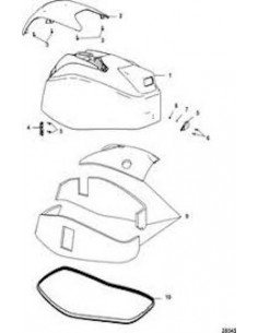826291T02 Support fixation capot avant ORIGINE moteurs hors-bord MERCURY MARINER 8M0013032 F40EFI F50EFI F60EFI