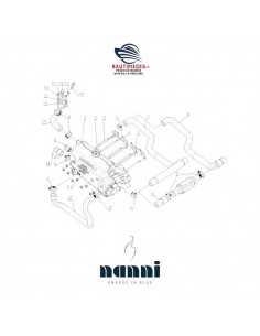 48328143 durite échangeur eau ORIGINE moteur NANNI DIESEL N4.40 N4.50 4.220HE