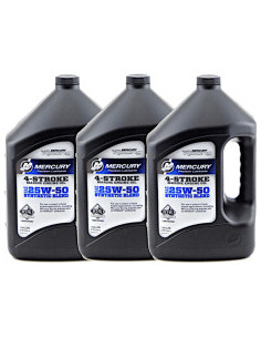 92-8M0096727 bidon huile 25W50 hautes performances QUICKSILVER moteur hors bord MERCURY VERADO BIDON 4 LITRES
