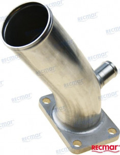 MAR128890-13530INOX coude échappement inox ADAPTABLE D22MM moteur diesel YANMAR MARINE 2YM15 3YM20 3YM30 3YM30AE
