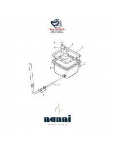 970307965 tuyau flexible pompe vidange huile manuelle ORIGINE carter moteur NANNI DIESEL 2.50HE