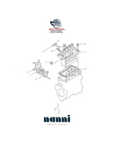 970310965 pompe d'alimentation gasoil ORIGINE moteurs NANNI DIESEL N4.85 N4.100 N4.115 4.330TDI 4.340TDI