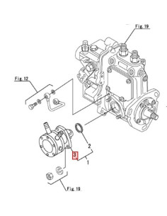 129158-52101 pompe alimentation gasoil moteur diesel YANMAR MARINE 129158-52100 2YM15 3YM20 3YM27 3YM30 3JH 4JH 129158-52000 2