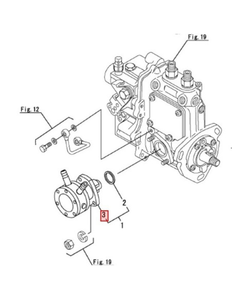 129158-52101 pompe alimentation gasoil moteur diesel YANMAR MARINE 129158-52100 2YM15 3YM20 3YM27 3YM30 3JH 4JH 129158-52000