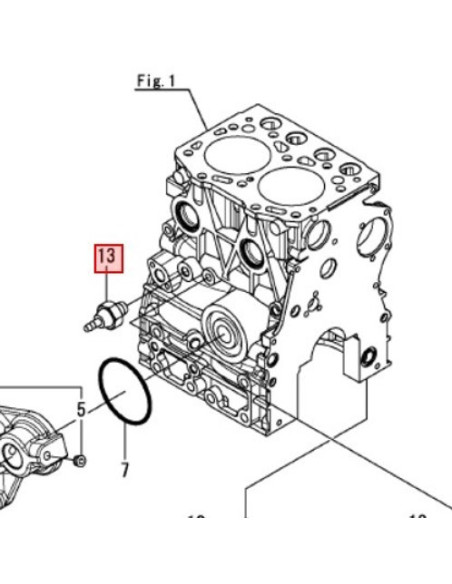 114250-39450 sonde alarme pression huile ORIGINE moteur diesel YANMAR MARINE 2YM15 3YM20 3YM30