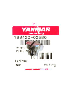 196420-02530 bouchon ORIGINE vidange huile embases sail drive moteurs diesel YANMAR MARINE SD20 SD25 SD30 SD31