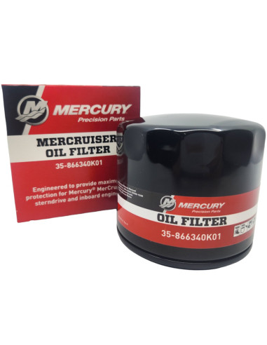 35-866340Q03 filtre huile ORIGINE moteurs inboard essence MERCURY MERCRUISER GM 3.0L V6 V8 35-866340K01