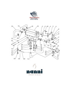 48328099 durite eau refroidissement ORIGINE moteurs NANNI DIESEL 4.380TDI 4.390TDI T4.155