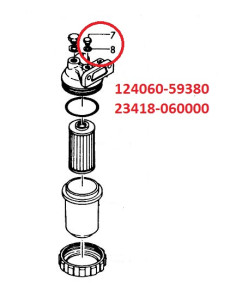 124060-59380 vis purge circuit gasoil M6 ORIGINE moteurs diesel YANMAR MARINE 101720-55750 2